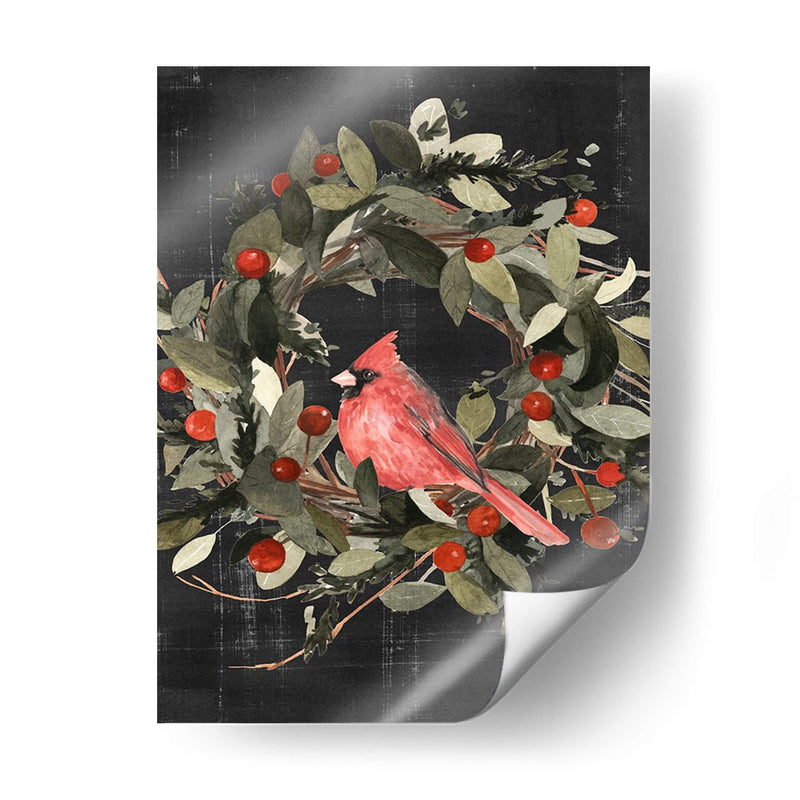 Cardinal De Navidad I - Emma Scarvey | Cuadro decorativo de Canvas Lab