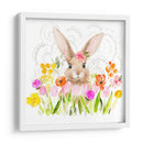 Flores De Abril Y Conejito I - Jennifer Paxton Parker | Cuadro decorativo de Canvas Lab
