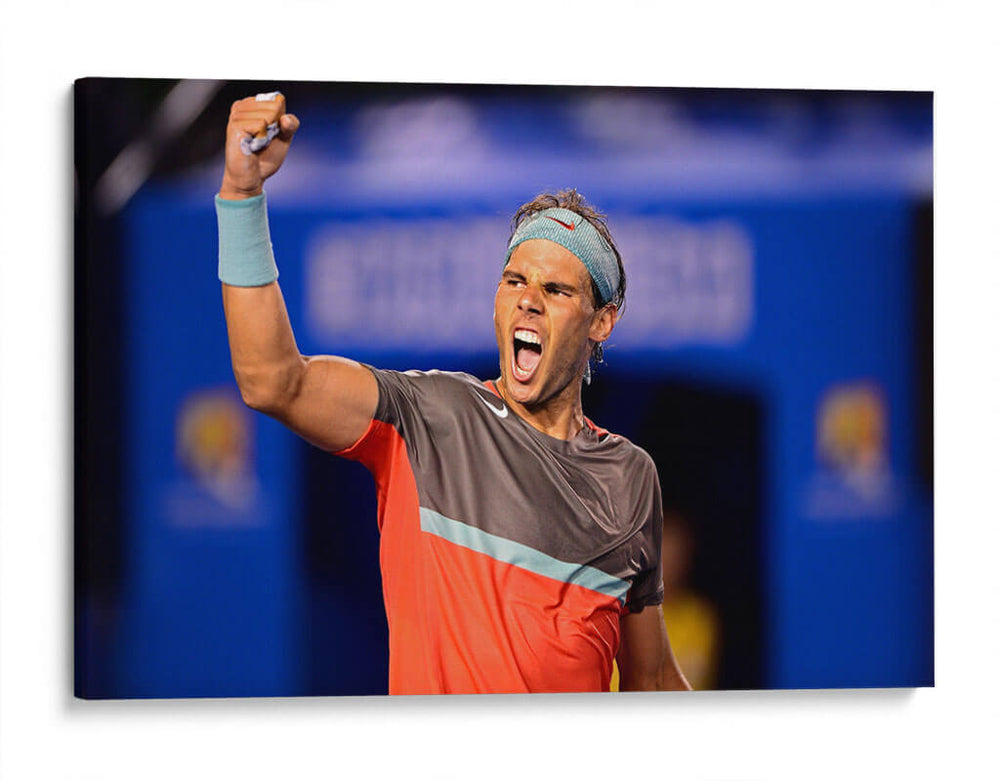Rafa Nadal celebrando | Cuadro decorativo de Canvas Lab