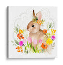 Flores De Abril Y Conejito Ii - Jennifer Paxton Parker | Cuadro decorativo de Canvas Lab
