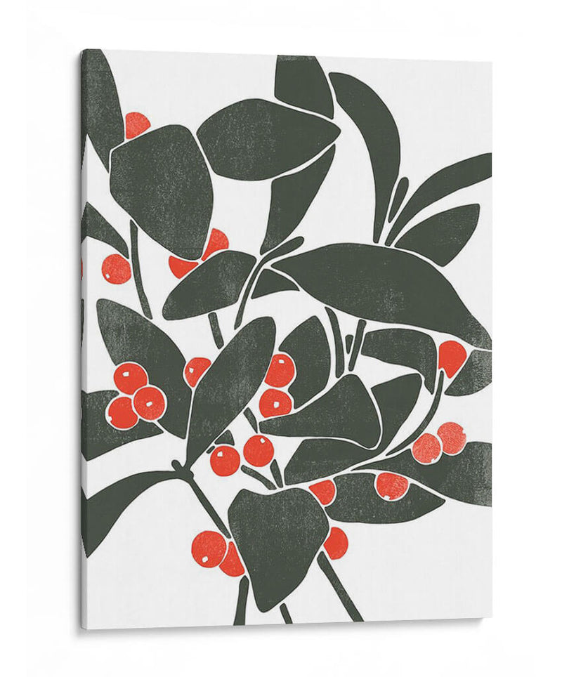 Colorblock Berry Branch I - Emma Scarvey | Cuadro decorativo de Canvas Lab