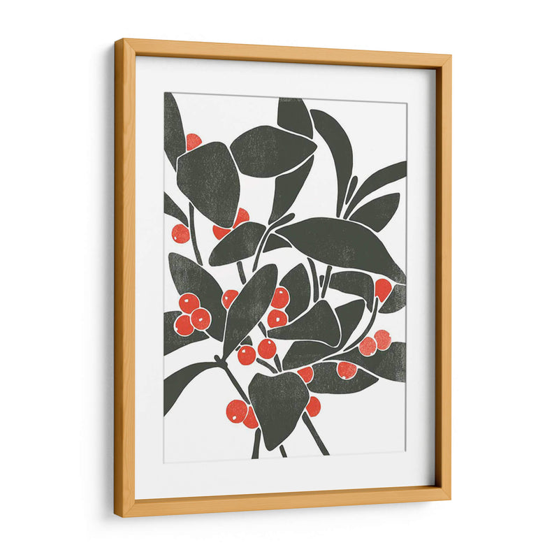 Colorblock Berry Branch I - Emma Scarvey | Cuadro decorativo de Canvas Lab