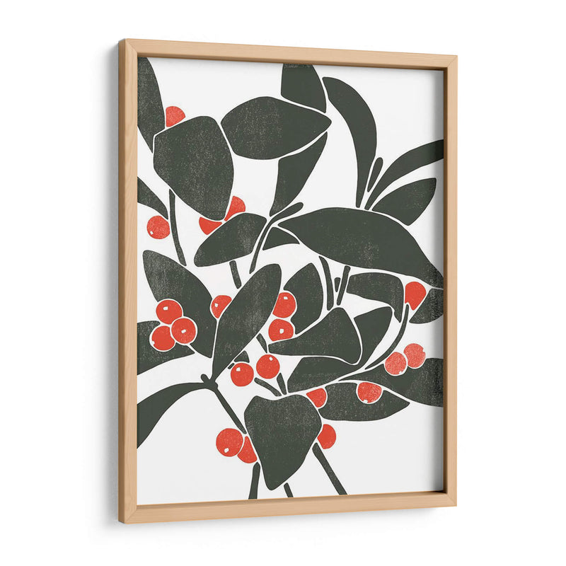 Colorblock Berry Branch I - Emma Scarvey | Cuadro decorativo de Canvas Lab