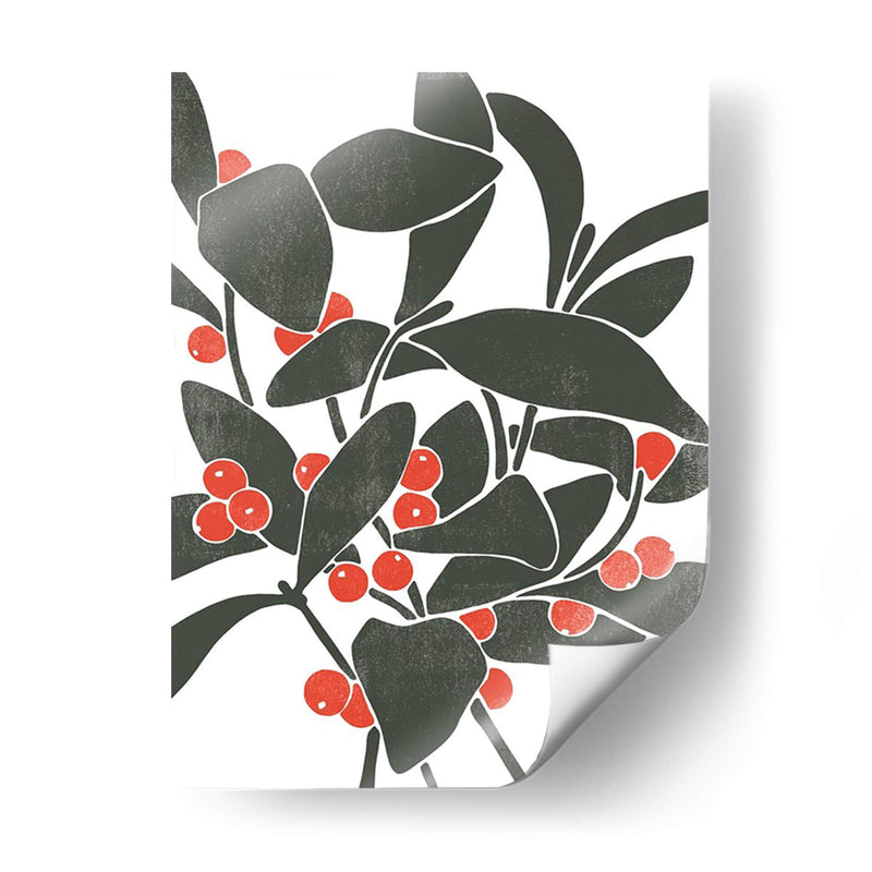 Colorblock Berry Branch I - Emma Scarvey | Cuadro decorativo de Canvas Lab