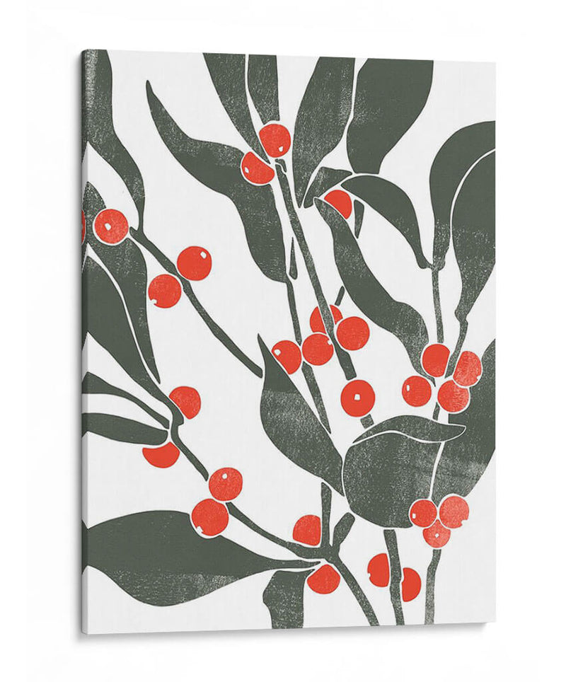 Colorblock Berry Branch Ii - Emma Scarvey | Cuadro decorativo de Canvas Lab