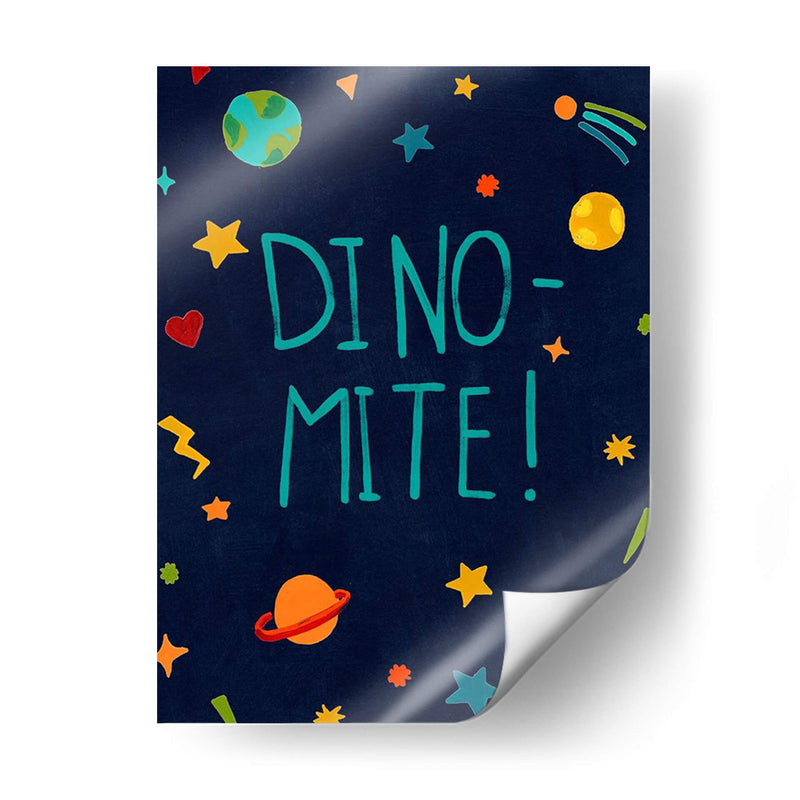 Starry Dinos Ii - June Erica Vess | Cuadro decorativo de Canvas Lab