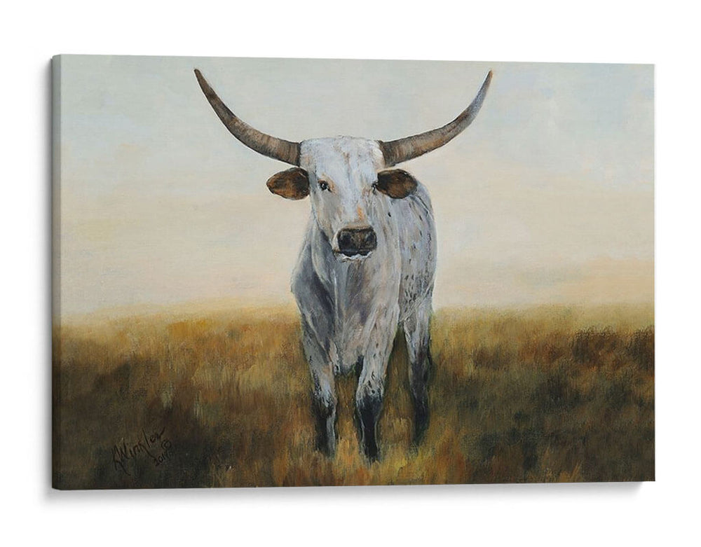 Caballero En Blanco Satinado I - Kathy Winkler | Cuadro decorativo de Canvas Lab