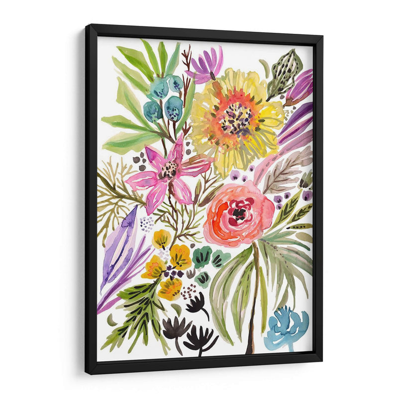 Flores Felices Ii - Karen Fields | Cuadro decorativo de Canvas Lab