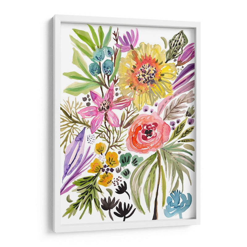 Flores Felices Ii - Karen Fields | Cuadro decorativo de Canvas Lab