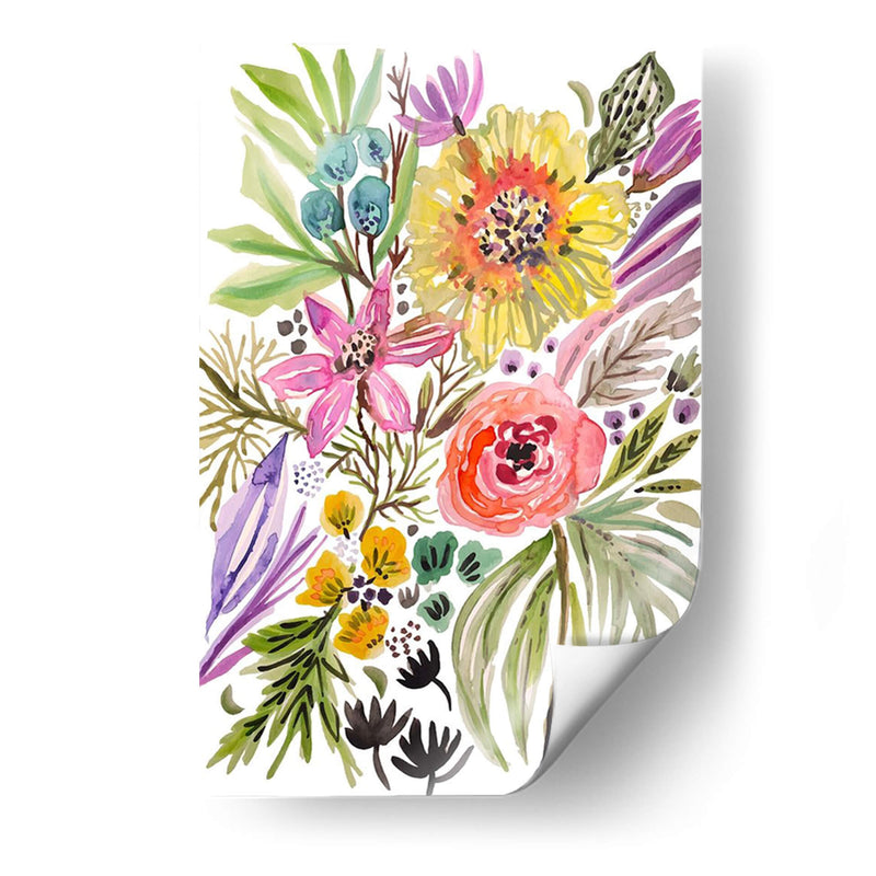 Flores Felices Ii - Karen Fields | Cuadro decorativo de Canvas Lab