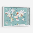 Ilustración del mundo | Cuadro decorativo de Canvas Lab