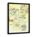 Mapa básico de la CDMX | Cuadro decorativo de Canvas Lab