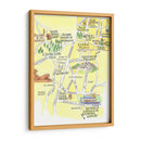 Mapa básico de la CDMX | Cuadro decorativo de Canvas Lab