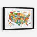 Mapa de Estados Unidos | Cuadro decorativo de Canvas Lab