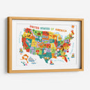 Mapa de Estados Unidos | Cuadro decorativo de Canvas Lab
