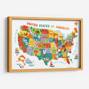 Mapa de Estados Unidos | Cuadro decorativo de Canvas Lab