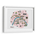 Mapa ilustrado de París | Cuadro decorativo de Canvas Lab