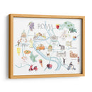 Mapa ilustrado de Roma | Cuadro decorativo de Canvas Lab