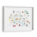Mapa ilustrado de Roma | Cuadro decorativo de Canvas Lab