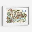 Mapa ilustrado de Sevilla | Cuadro decorativo de Canvas Lab