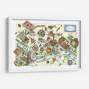Mapa ilustrado de Sevilla | Cuadro decorativo de Canvas Lab