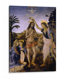 Bautismo de Jesús - Leonardo da Vinci | Cuadro decorativo de Canvas Lab
