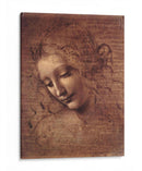 Cabeza de muchacha - Leonardo da Vinci | Cuadro decorativo de Canvas Lab