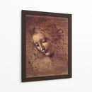 Cabeza de muchacha - Leonardo da Vinci | Cuadro decorativo de Canvas Lab