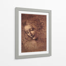 Cabeza de muchacha - Leonardo da Vinci | Cuadro decorativo de Canvas Lab