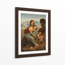 La Virgen, el Niño Jesús y Santa Ana - Leonardo da Vinci | Cuadro decorativo de Canvas Lab
