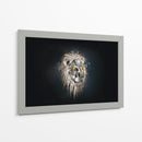 León metálico | Cuadro decorativo de Canvas Lab