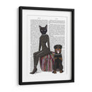 Impresión De Libro De Gato Negro Y Rottweiler - Fab Funky | Cuadro decorativo de Canvas Lab