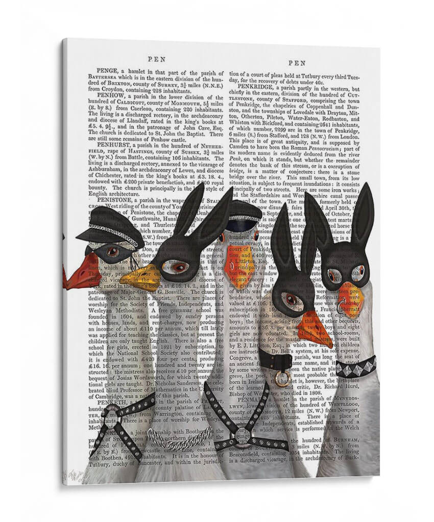 Ganses Guys Book Print - Fab Funky | Cuadro decorativo de Canvas Lab