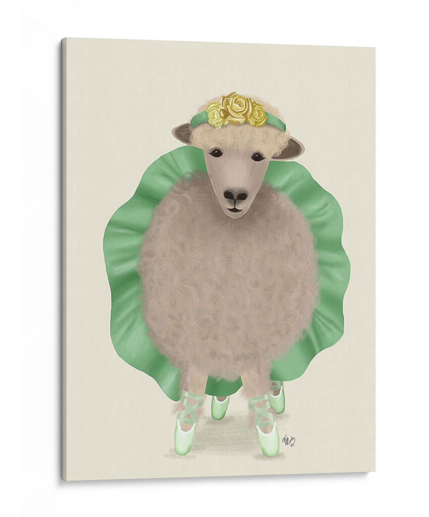 Oveja Ballet 4 - Fab Funky | Cuadro decorativo de Canvas Lab