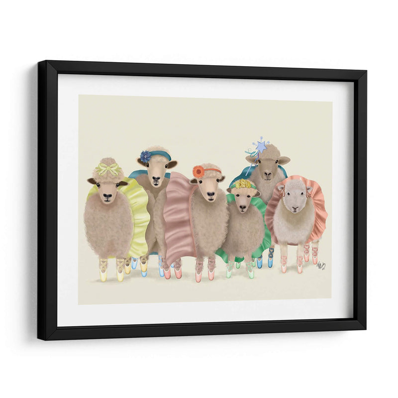 Ballet Troupe Ovejas - Fab Funky | Cuadro decorativo de Canvas Lab