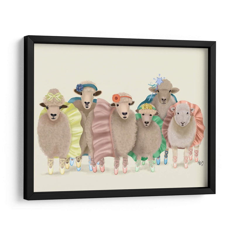 Ballet Troupe Ovejas - Fab Funky | Cuadro decorativo de Canvas Lab