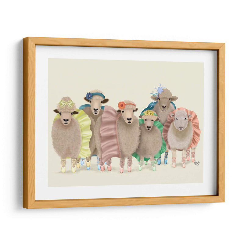Ballet Troupe Ovejas - Fab Funky | Cuadro decorativo de Canvas Lab