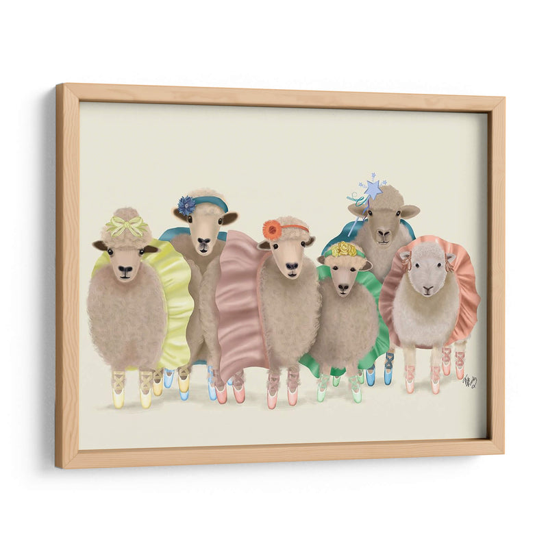 Ballet Troupe Ovejas - Fab Funky | Cuadro decorativo de Canvas Lab