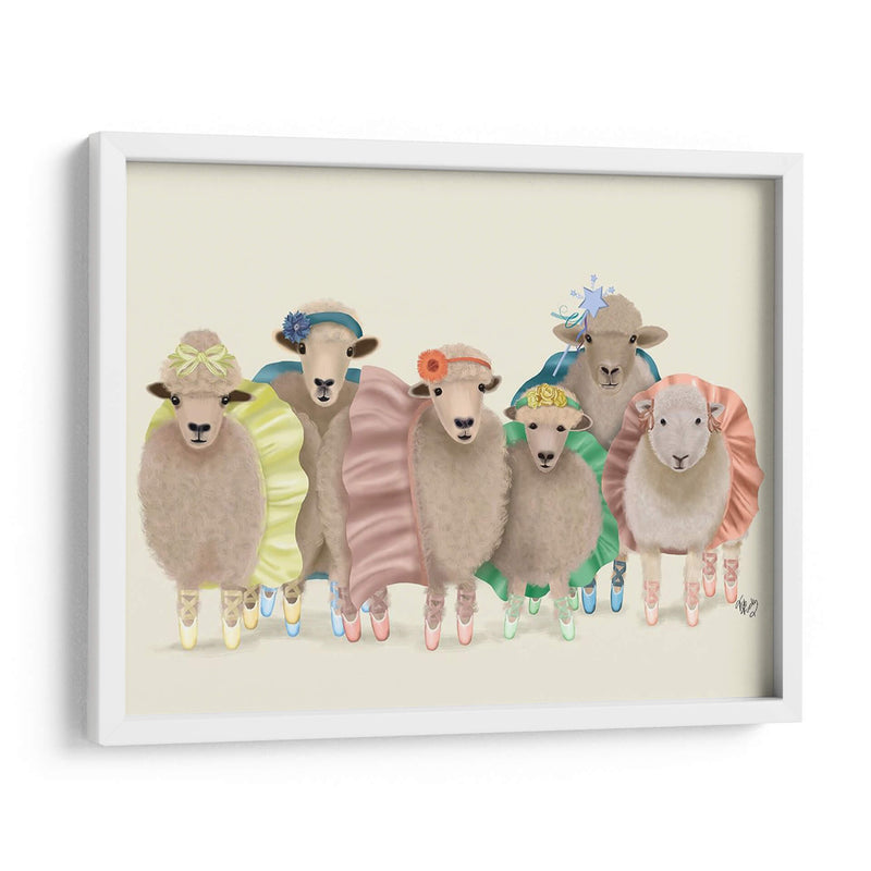 Ballet Troupe Ovejas - Fab Funky | Cuadro decorativo de Canvas Lab
