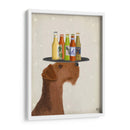 Airdale Beer Lover - Fab Funky | Cuadro decorativo de Canvas Lab