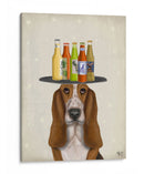 Basset Hound Beer Lover - Fab Funky | Cuadro decorativo de Canvas Lab