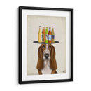 Basset Hound Beer Lover - Fab Funky | Cuadro decorativo de Canvas Lab