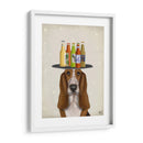 Basset Hound Beer Lover - Fab Funky | Cuadro decorativo de Canvas Lab