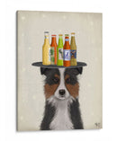 Border Collie Tricolor Beer Lover - Fab Funky | Cuadro decorativo de Canvas Lab