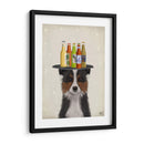 Border Collie Tricolor Beer Lover - Fab Funky | Cuadro decorativo de Canvas Lab