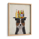 Border Collie Tricolor Beer Lover - Fab Funky | Cuadro decorativo de Canvas Lab