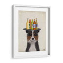 Border Collie Tricolor Beer Lover - Fab Funky | Cuadro decorativo de Canvas Lab
