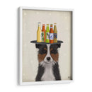 Border Collie Tricolor Beer Lover - Fab Funky | Cuadro decorativo de Canvas Lab