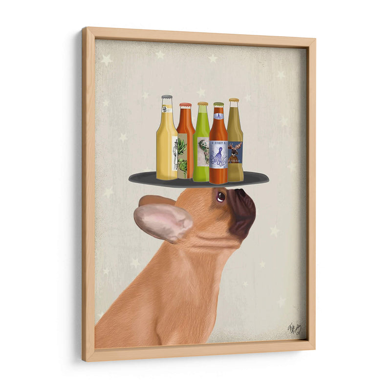 Bulldog French Beer Lover - Fab Funky | Cuadro decorativo de Canvas Lab