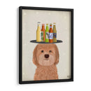 Labradoodle Gold Beer Lover - Fab Funky | Cuadro decorativo de Canvas Lab